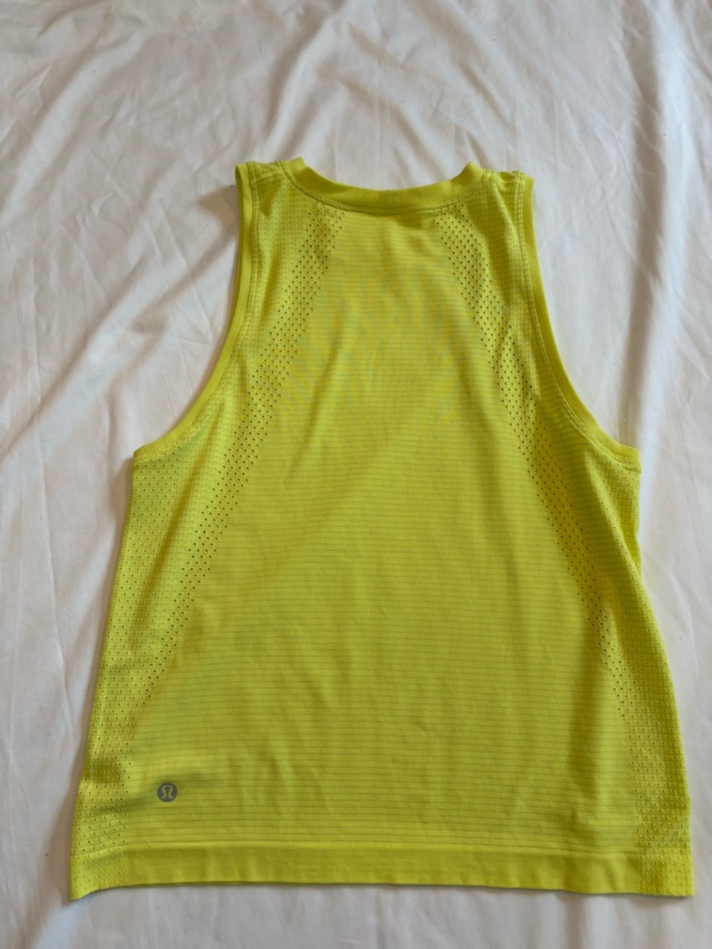 lululemon athletica Neon Yellow Performance Tank Top